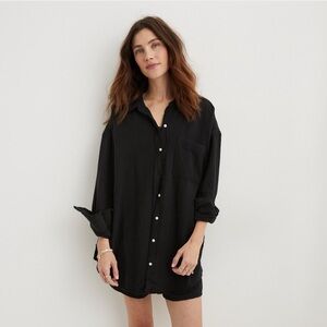 Aerie Gauzy Coverup Shirt